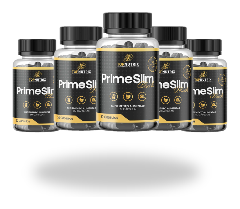 5 Frascos PrimeSlim Black